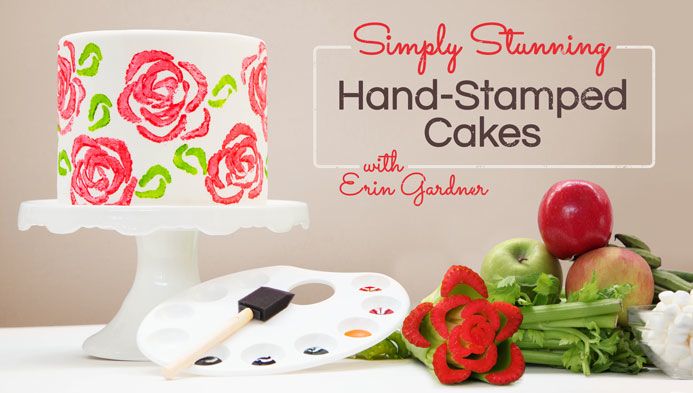 Erin Gardner Hand-Stamped Cakes Craftsy Class 50% Discount Link | ErinBakes.com