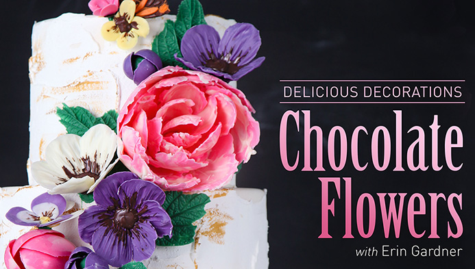 Delicious Decorations: Chocolate Flowers Craftsy Class 50% Off Link | ErinBakes.com