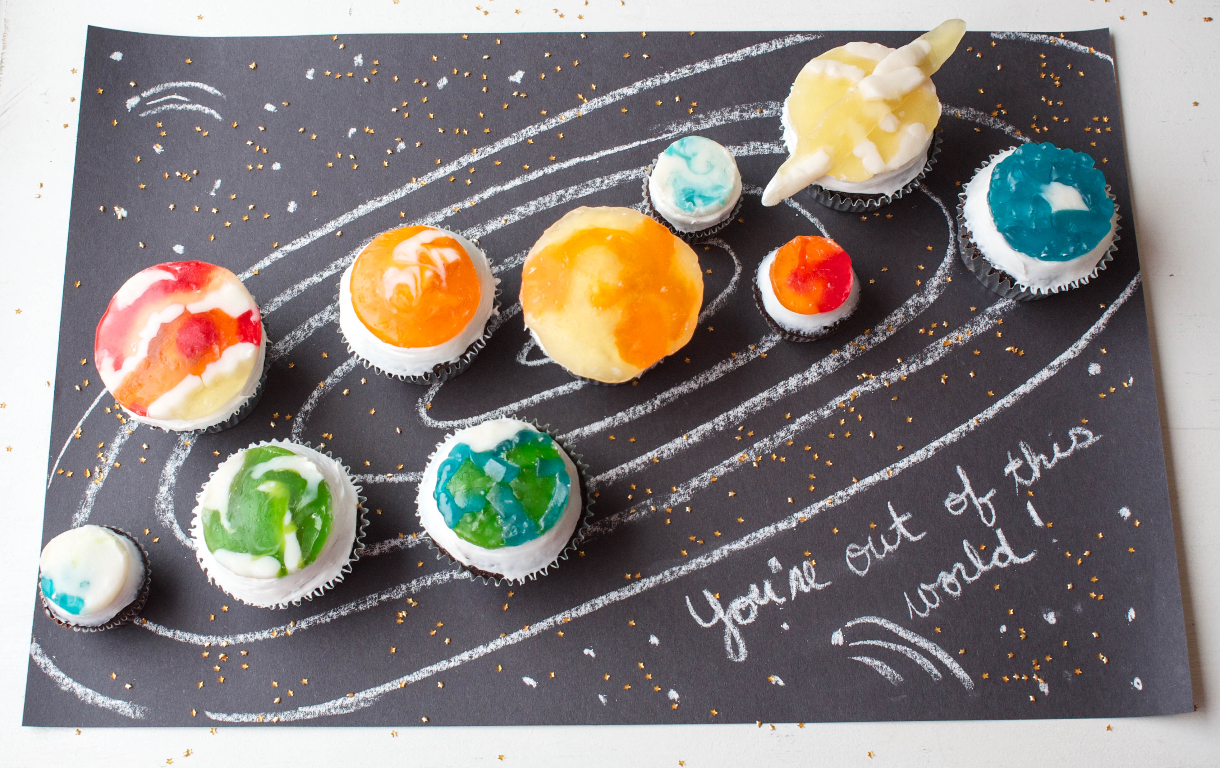 Gummy Planet Cupcakes | Erin Bakes