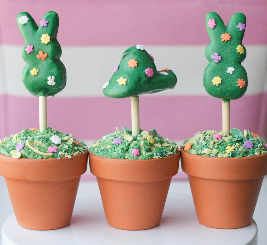 Peeps Topiary Cupcakes | Erin Bakes