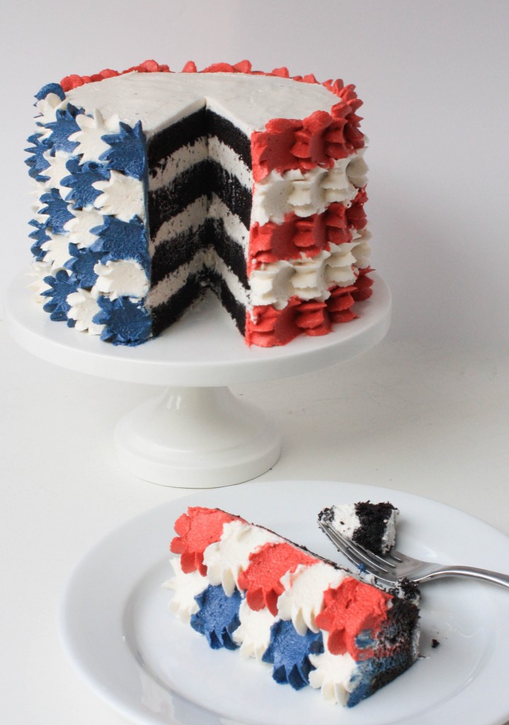 Stars And Stripes Buttercream 4th Of July Cake |Erin Bakes