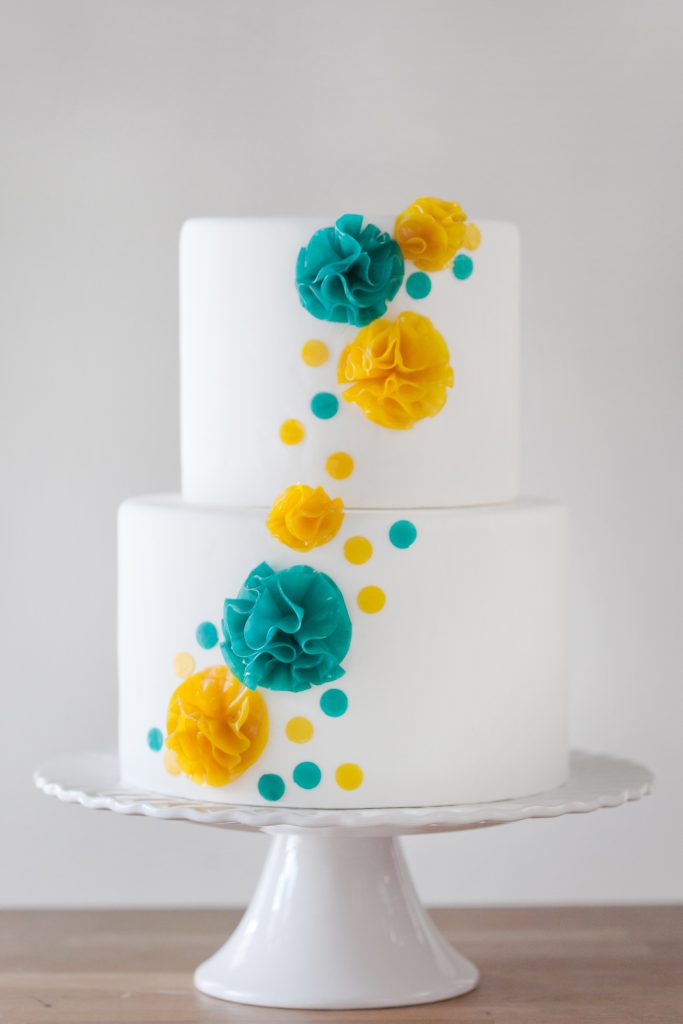How to Tun Fruit Roll-Ups Into Fun Cake Flower Puffs | Erin Gardner | Erin Bakes