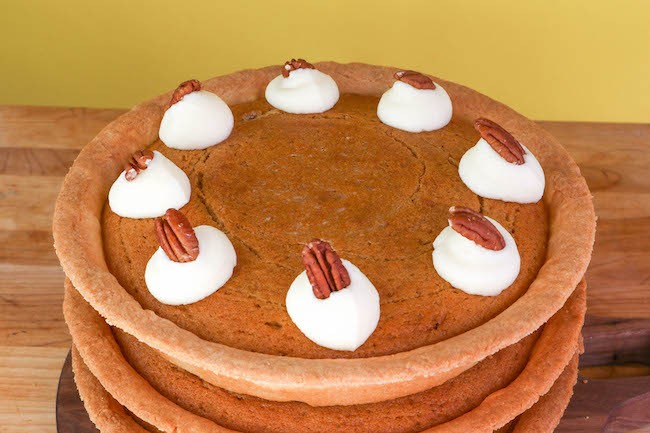 Layered Pumpkin Cake Pie | Erin Gardner 