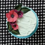 Cake Topped with Tuile Cookie Flowers | Erin Gardner | Erin Bakes
