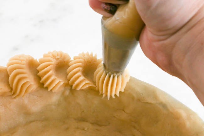 Piping Butter Cookie Pie Crust | Erin Gardner | Erin Bakes