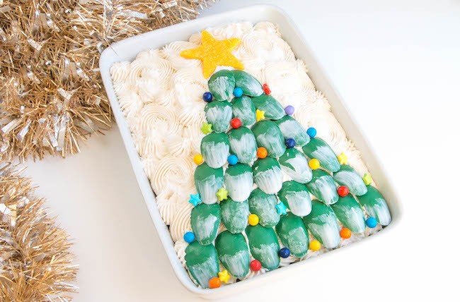 Chocolate Christmas Tree Sheet Cake | Erin Gardner | Erin Bakes