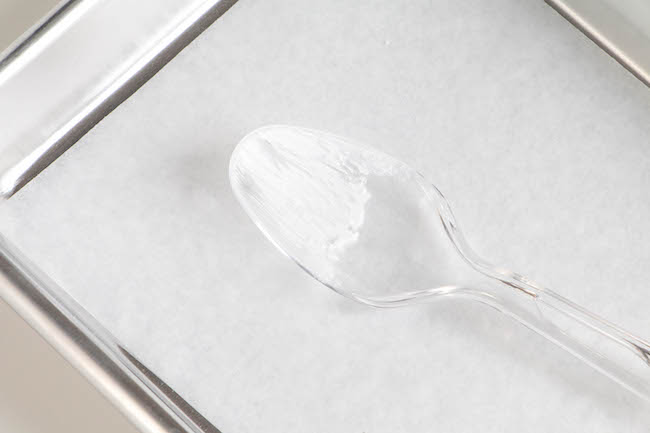 Spoon Brushed with White Chocolate | Erin Bakes